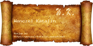 Wenczel Katalin névjegykártya